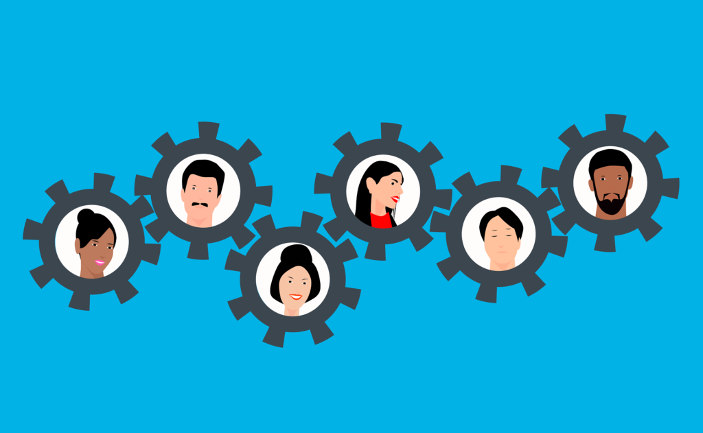 A cycle of people that show Email Marketing Agency